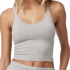 Vuori Halo crop top Heather Gray